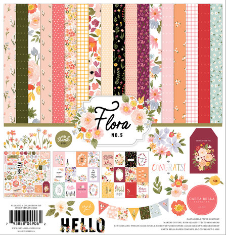 Carta Bella Flora No.5 12x12 Inch Collection Kit (CBFLON152016) (OUTLET) Carta Bella Flora No.5 12x12 Inch Collection Kit (CBFLON152016) (OUTLET)