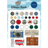 Carta Bella Road Trip Adhesive Brads (CBRT151020) (OUTLET)