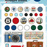 Carta Bella Road Trip Adhesive Brads (CBRT151020) (OUTLET)