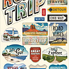 Carta Bella Road Trip Chipboard Phrases (CBRT151022) (OUTLET)