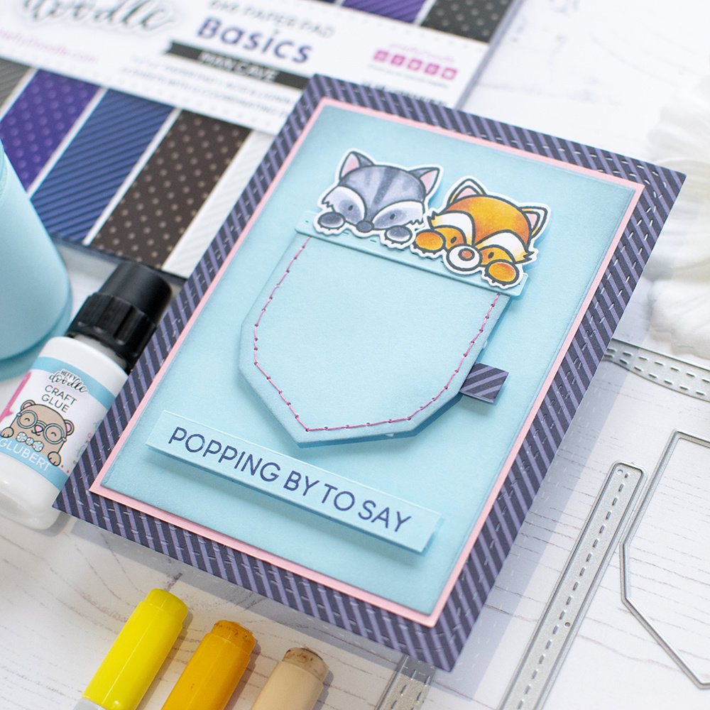 Heffy Doodle Basics Man Cave 6x6 Inch Patterned Paper Pad (HFD-PP003) (OUTLET)