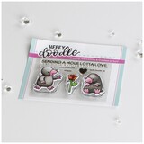 Heffy Doodle Mole Lotta Love Clear Stamps (HFD0405) (OUTLET)