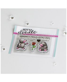 Heffy Doodle Mole Lotta Love Clear Stamps (HFD0405) (OUTLET)