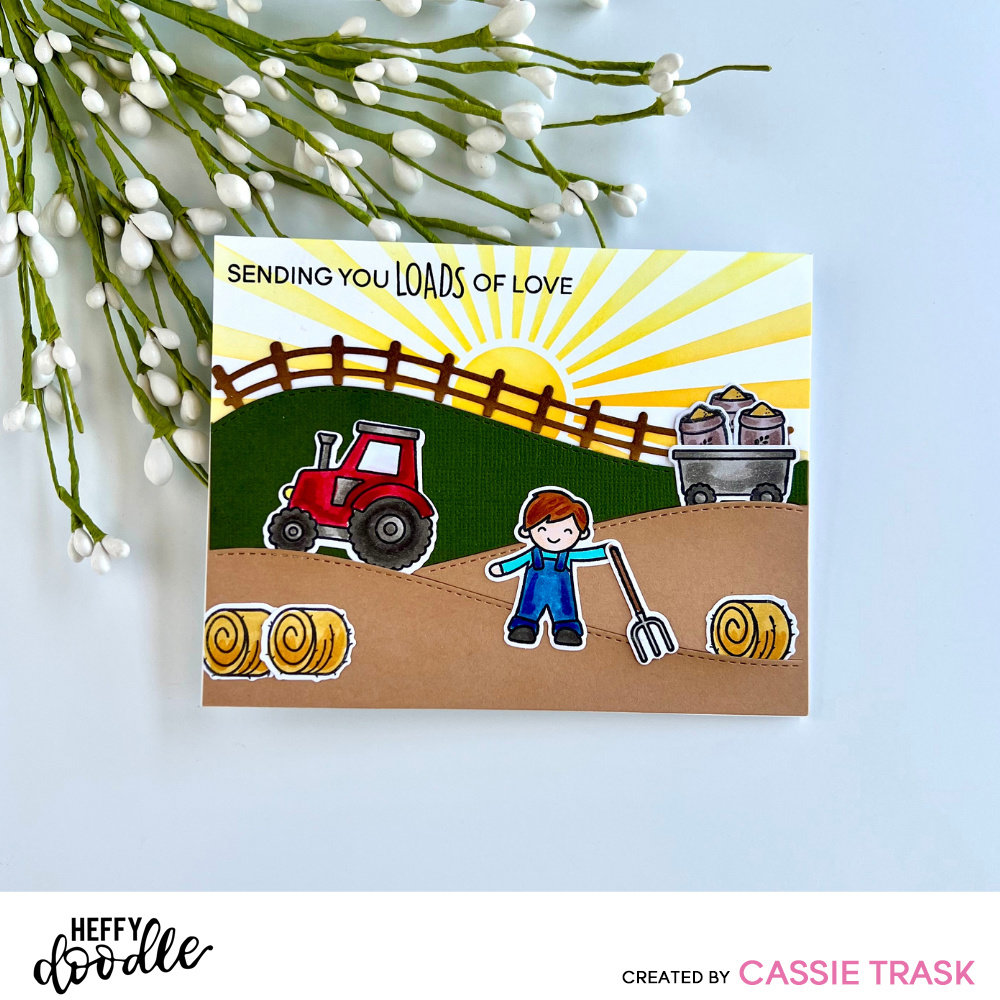 Heffy Doodle Farmyard Fun Clear Stamps (HFD0409) (OUTLET)