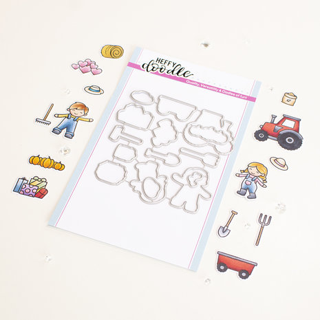 Heffy Doodle Farmyard Fun Dies (HFD0410) (OUTLET) Heffy Doodle Farmyard Fun Dies (HFD0410) (OUTLET)