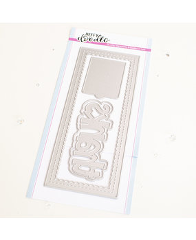 Heffy Doodle Slimline Scalloped Peekaboo Dies (HFD0432) (OUTLET) Heffy Doodle Slimline Scalloped Peekaboo Dies (HFD0432) (OUTLET)