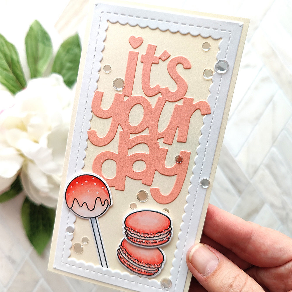 Heffy Doodle Slimline Scalloped Peekaboo Dies (HFD0432) (OUTLET) Heffy Doodle Slimline Scalloped Peekaboo Dies (HFD0432) (OUTLET)