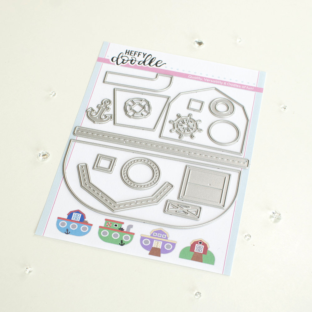 Heffy Doodle Boats & Barns Dies (HFD0430) (OUTLET) Heffy Doodle Boats & Barns Dies (HFD0430) (OUTLET)