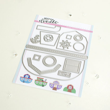 Heffy Doodle Boats & Barns Dies (HFD0430) (OUTLET) Heffy Doodle Boats & Barns Dies (HFD0430) (OUTLET)
