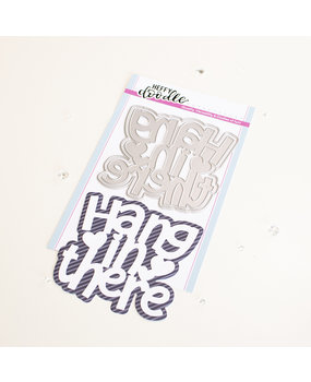 Heffy Doodle Hang In There Jumbo Sentiment Dies (HFD0423) (OUTLET) Heffy Doodle Hang In There Jumbo Sentiment Dies (HFD0423) (OUTLET)