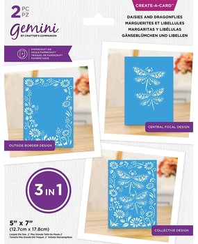 Gemini 3-in-1 Daisies & Dragonflies Create-a-Card Dies (GEM-MD-CAD-DAIS) (DISCONTINUED) Gemini 3-in-1 Daisies & Dragonflies Create-a-Card Dies (GEM-MD-CAD-DAIS) (DISCONTINUED)