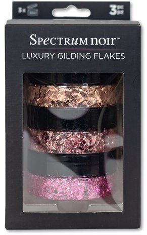 Spectrum Noir Luxury Gilding Flakes Blush (3x50ml) (SN-GILFLAKE-BLUS) (DISCONTINUED) Spectrum Noir Luxury Gilding Flakes Blush (3x50ml) (SN-GILFLAKE-BLUS) (DISCONTINUED)