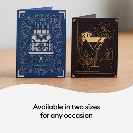 Cricut Joy Foil Transfer Insert Cards Blue Lagoon Sampler (8pcs) (2009210) (DISCONTINUED)