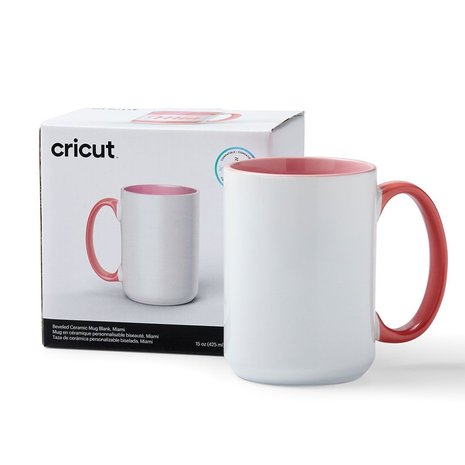 Cricut Beveled Ceramic Mug Blank Miami 425ml (2009397) (DISCONTINUED)
