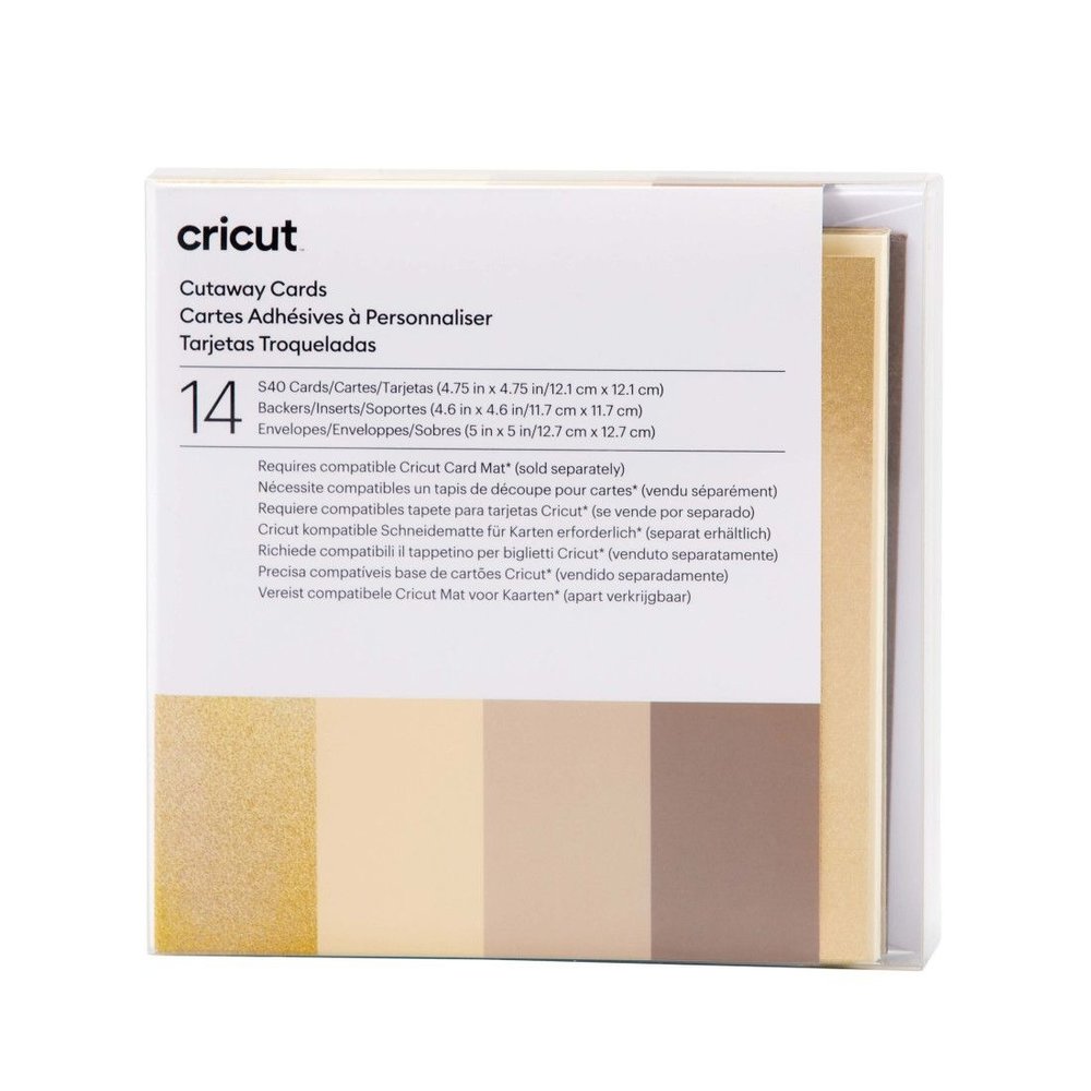 Cricut Cutaway Cards Neutrals Sampler (S40 14pcs) (2009487) (DISCONTINUED)