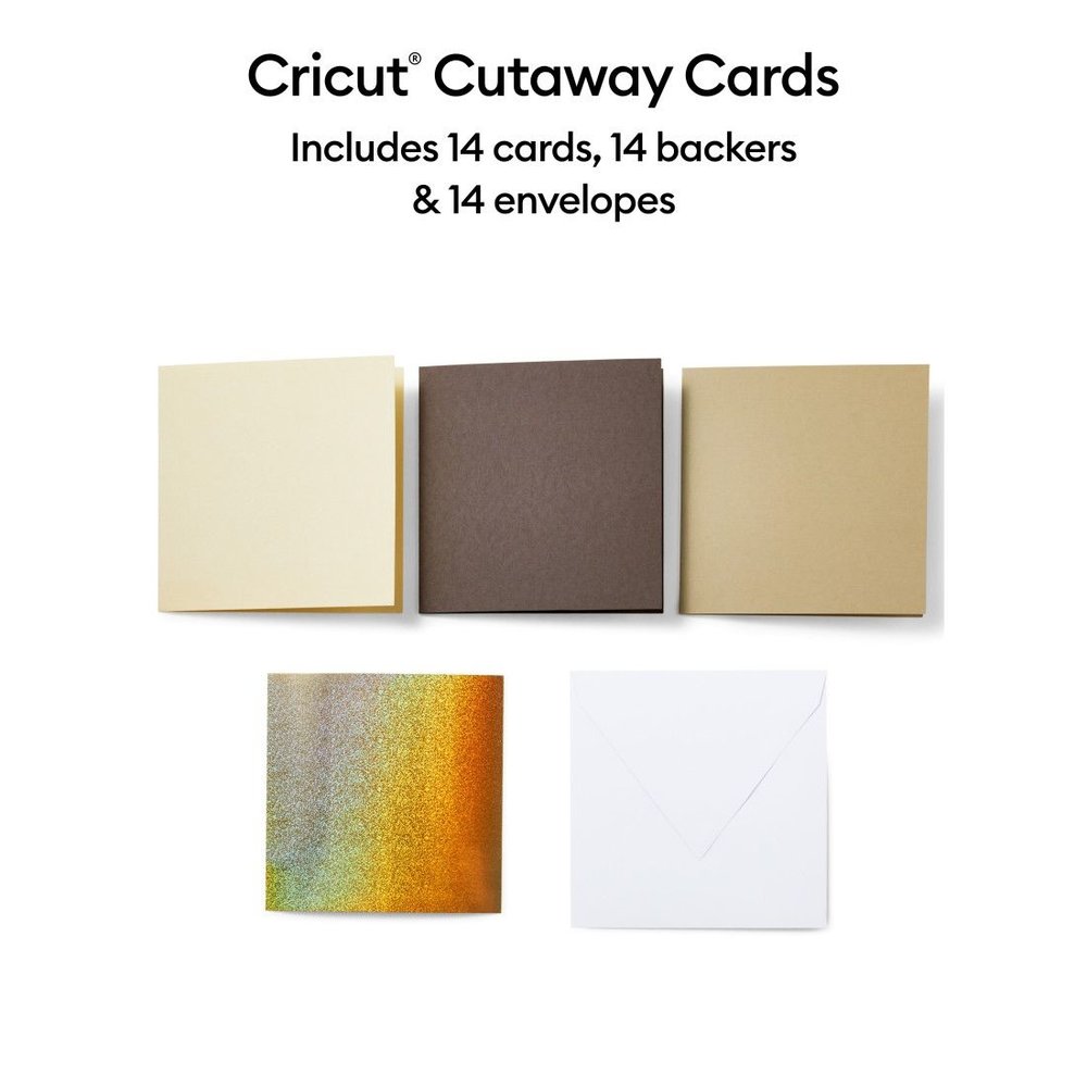 Cricut Cutaway Cards Neutrals Sampler (S40 14pcs) (2009487) (DISCONTINUED)