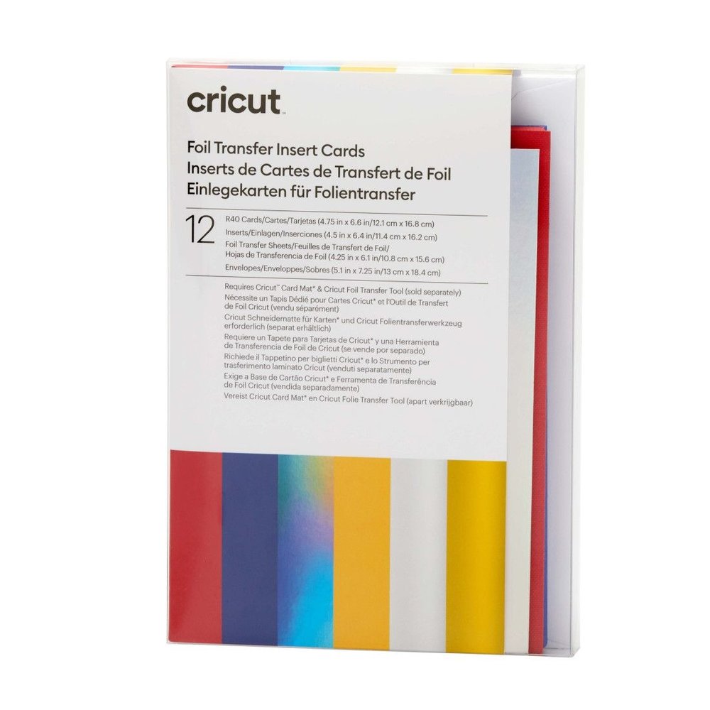 Cricut Foil Transfer Insert Cards Celebration Sampler (R40 12pcs) (2009477) (DISCONTINUED)