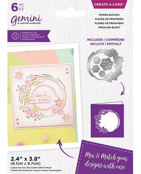 Gemini Floral Aperture Spring Blooms Create-a-Card Dies (GEM-MD-CAD-SPBL) (DISCONTINUED) Gemini Floral Aperture Spring Blooms Create-a-Card Dies (GEM-MD-CAD-SPBL) (DISCONTINUED)