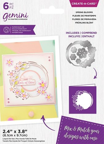 Gemini Floral Aperture Spring Blooms Create-a-Card Dies (GEM-MD-CAD-SPBL) (DISCONTINUED) Gemini Floral Aperture Spring Blooms Create-a-Card Dies (GEM-MD-CAD-SPBL) (DISCONTINUED)