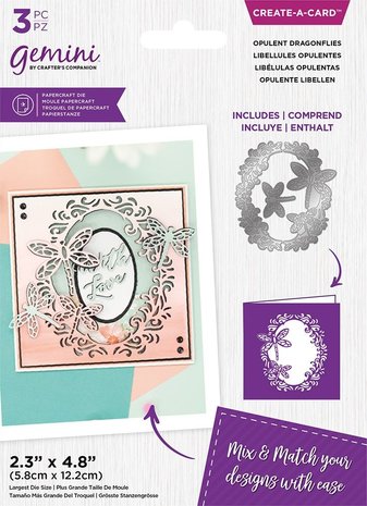 Gemini Floral Aperture Opulent Dragonflies Create-a-Card Dies (GEM-MD-CAD-OPDR) (DISCONTINUED) Gemini Floral Aperture Opulent Dragonflies Create-a-Card Dies (GEM-MD-CAD-OPDR) (DISCONTINUED)