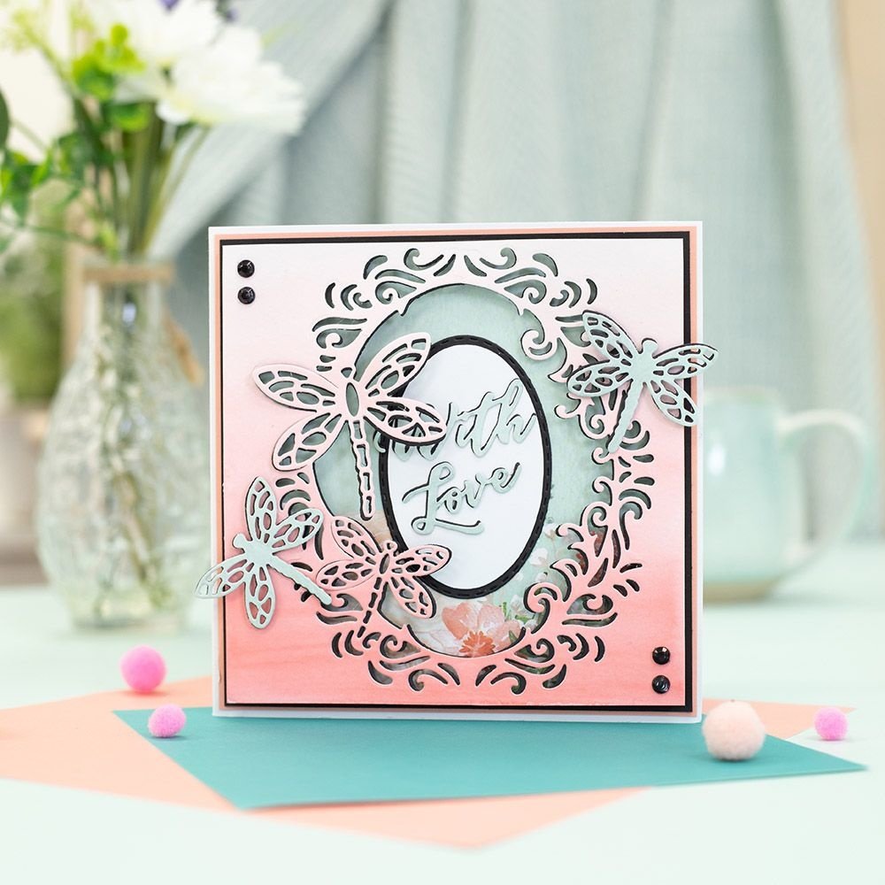 Gemini Floral Aperture Opulent Dragonflies Create-a-Card Dies (GEM-MD-CAD-OPDR) (DISCONTINUED) Gemini Floral Aperture Opulent Dragonflies Create-a-Card Dies (GEM-MD-CAD-OPDR) (DISCONTINUED)