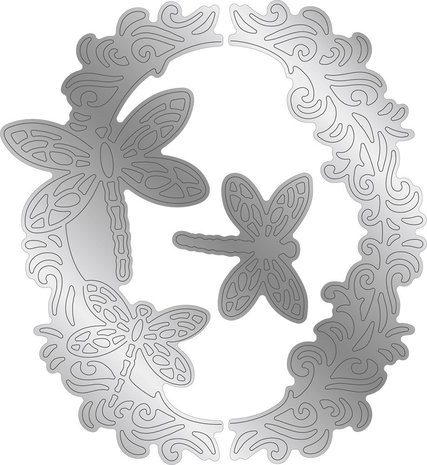 Gemini Floral Aperture Opulent Dragonflies Create-a-Card Dies (GEM-MD-CAD-OPDR) (DISCONTINUED) Gemini Floral Aperture Opulent Dragonflies Create-a-Card Dies (GEM-MD-CAD-OPDR) (DISCONTINUED)