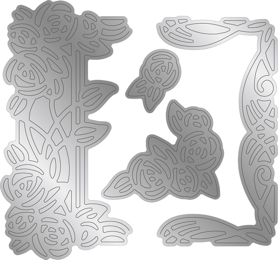 Gemini Floral Aperture Nouveau Roses Create-a-Card Dies (GEM-MD-CAD-NRO) (DISCONTINUED)