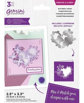 Gemini Floral Aperture Butterfly Heart Create-a-Card Dies (GEM-MD-CAD-BUTH) (DISCONTINUED)