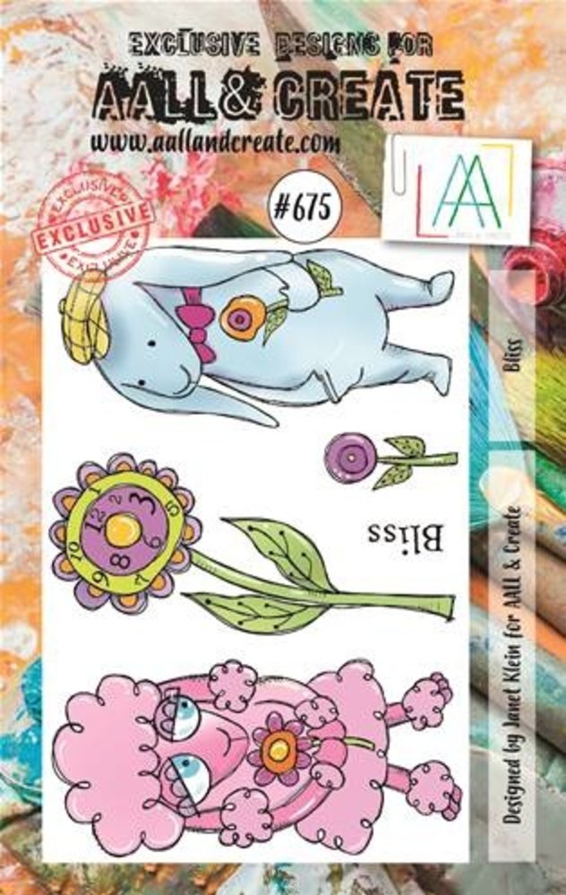 Aall and Create Stamp Set A7 Bliss (AALL-TP-675) (OUTLET)