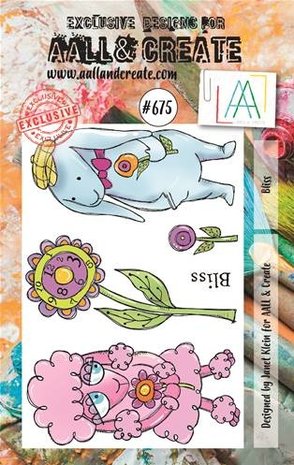 Aall and Create Stamp Set A7 Bliss (AALL-TP-675) (OUTLET)