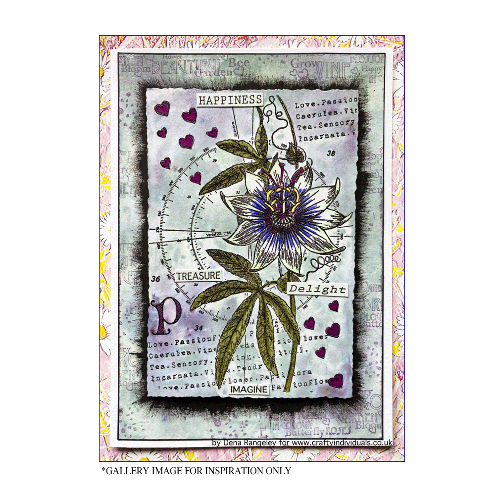 Crafty Individuals P is for Passion Unmounted Rubber Stamps (CI-600) (DISCONTINUED)