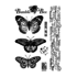 Butterflies and Bees Unmounted Rubber Stamps (CI-597) (OUTLET)