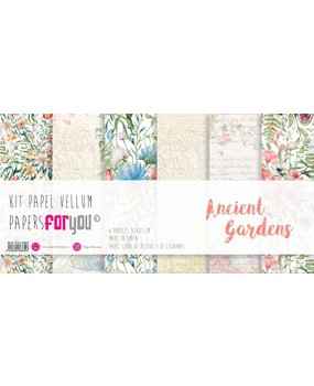 Papers For You Ancient Gardens Vellum Paper Pack (6pcs) (PFY-4683) (DISCONTINUED)