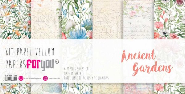 Papers For You Ancient Gardens Vellum Paper Pack (6pcs) (PFY-4683) (DISCONTINUED) Papers For You Ancient Gardens Vellum Paper Pack (6pcs) (PFY-4683) (DISCONTINUED)