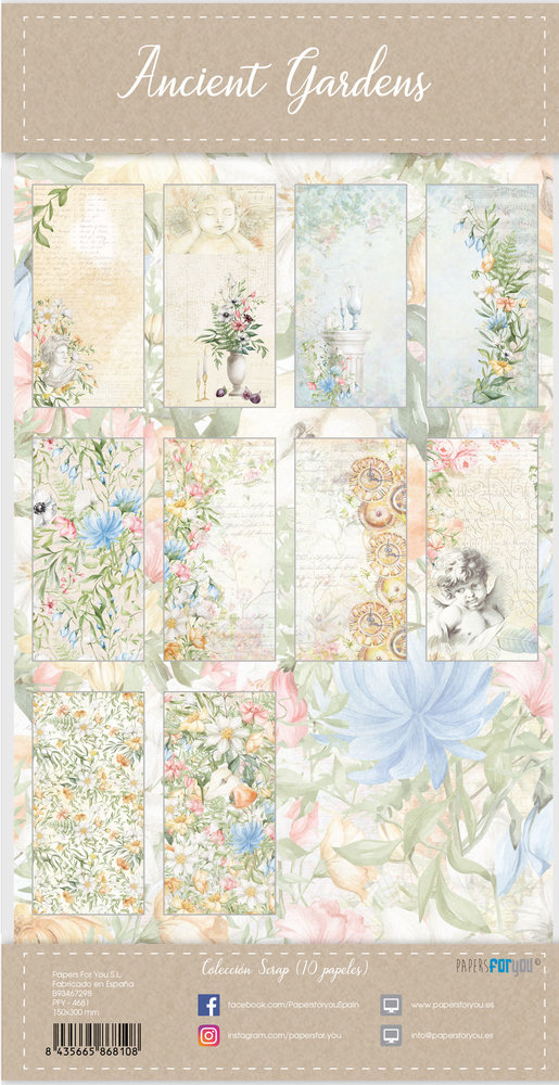 Papers For You Ancient Gardens Slim Scrap Paper Pack (10pcs) (PFY-4681) (DISCONTINUED) Papers For You Ancient Gardens Slim Scrap Paper Pack (10pcs) (PFY-4681) (DISCONTINUED)