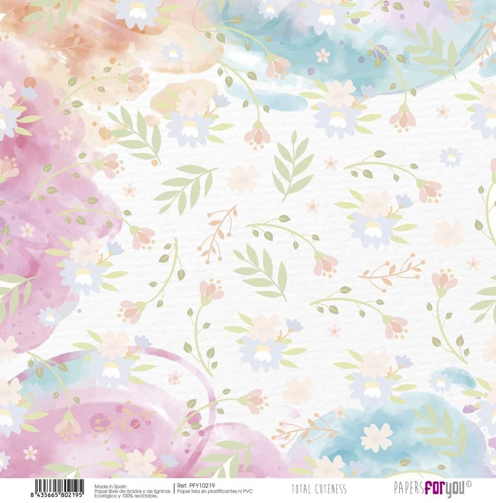 Papers For You Total Cuteness Canvas Scrap Pack (8pcs) (PFY-10216) (DISCONTINUED)