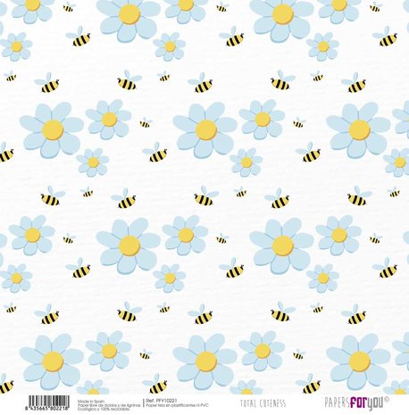 Papers For You Total Cuteness Canvas Scrap Pack (8pcs) (PFY-10216) (DISCONTINUED)