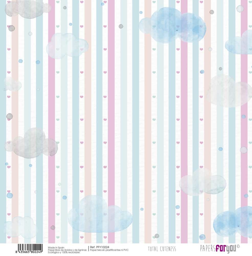 Papers For You Total Cuteness Canvas Scrap Pack (8pcs) (PFY-10216) (DISCONTINUED)