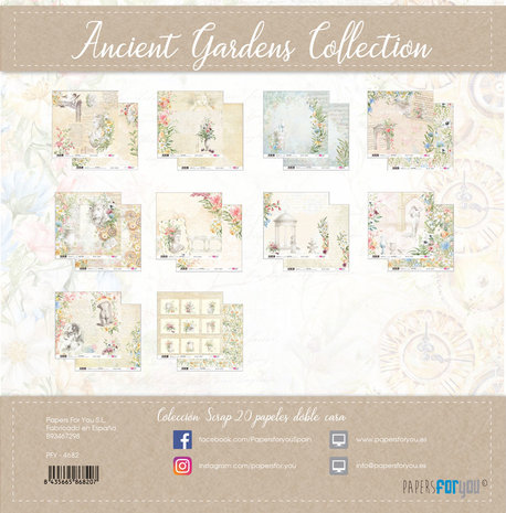 Papers For You Ancient Gardens Mini Scrap Paper Pack (20pcs) (PFY-4682) (DISCONTINUED) Papers For You Ancient Gardens Mini Scrap Paper Pack (20pcs) (PFY-4682) (DISCONTINUED)