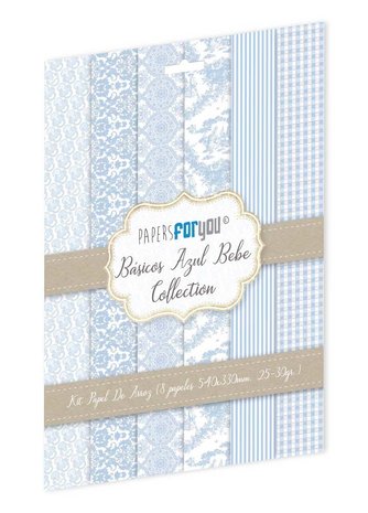 Papers For You Basicos Azul Bebe Rice Paper Kit (8 pcs) (PFY-10171) (DISCONTINUED) Papers For You Basicos Azul Bebe Rice Paper Kit (8 pcs) (PFY-10171) (DISCONTINUED)