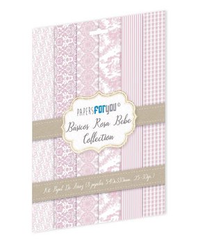 Papers For You Basicos Rosa Bebe Rice Paper Kit (8 pcs) (PFY-10169) (DISCONTINUED)