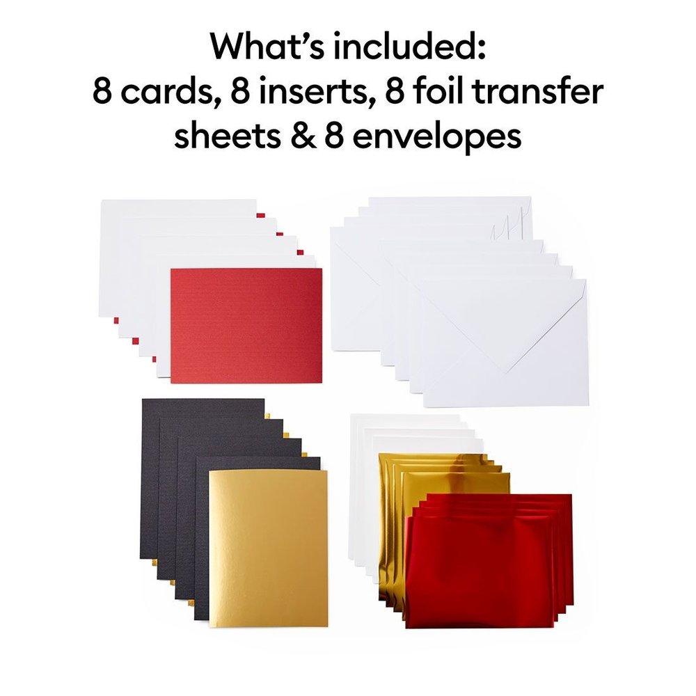 Cricut Joy Foil Transfer Insert Cards Royal Flush (8pcs) (2009208) (DISCONTINUED)