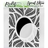 Picket Fence Studios Tropical Leaves 6x6 Inch Stencil (SC-245) (OUTLET)