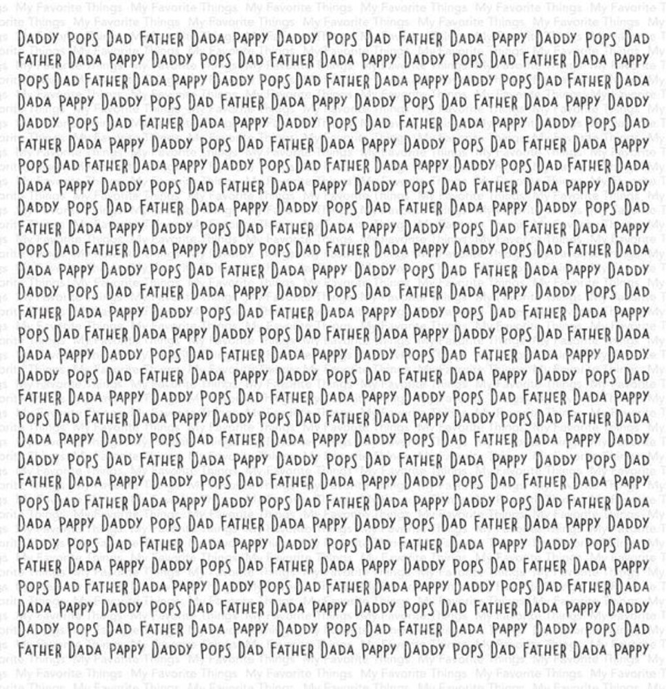 My Favorite Things Father Figures Background Rubber Stamp (BG-153) (OUTLET)