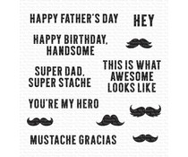 My Favorite Things Super Stache Clear Stamps (MSTN-009)