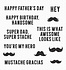Super Stache Clear Stamps (MSTN-009) (OUTLET) Super Stache Clear Stamps (MSTN-009) (OUTLET)