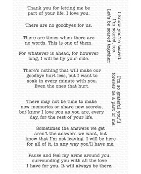 My Favorite Things There Are No Goodbyes Clear Stamps (CS-675) (OUTLET)
