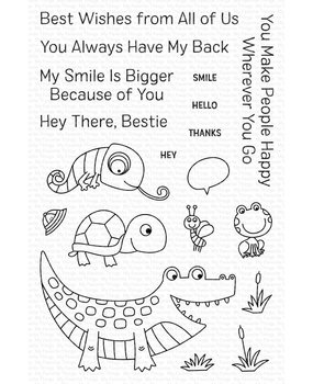 My Favorite Things My Smile Is Bigger Because of You Clear Stamps (CS-667) (OUTLET)