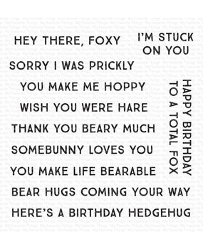 My Favorite Things Woodland Words Clear Stamps (CS-681) (OUTLET)