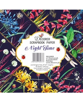 Decorer Nighttime 8x8 Inch Paper Pack (DECOR-B39-437) (OUTLET)